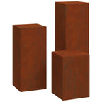Supporto per piante 3 pcs Ruggine