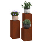 Supporto per piante 3 pcs Ruggine