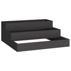 Vaso da giardino Nero 90 x 90 x 35 cm Acciaio laminato a freddo