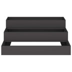 Vaso da giardino Nero 90 x 90 x 35 cm Acciaio laminato a freddo