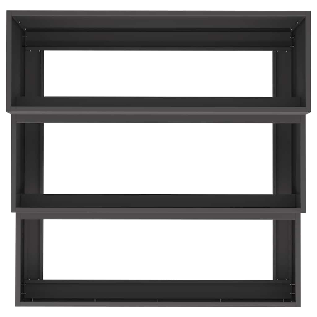 Vaso da giardino Nero 90 x 90 x 35 cm Acciaio laminato a freddo