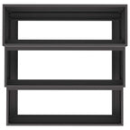 Vaso da giardino Nero 90 x 90 x 35 cm Acciaio laminato a freddo