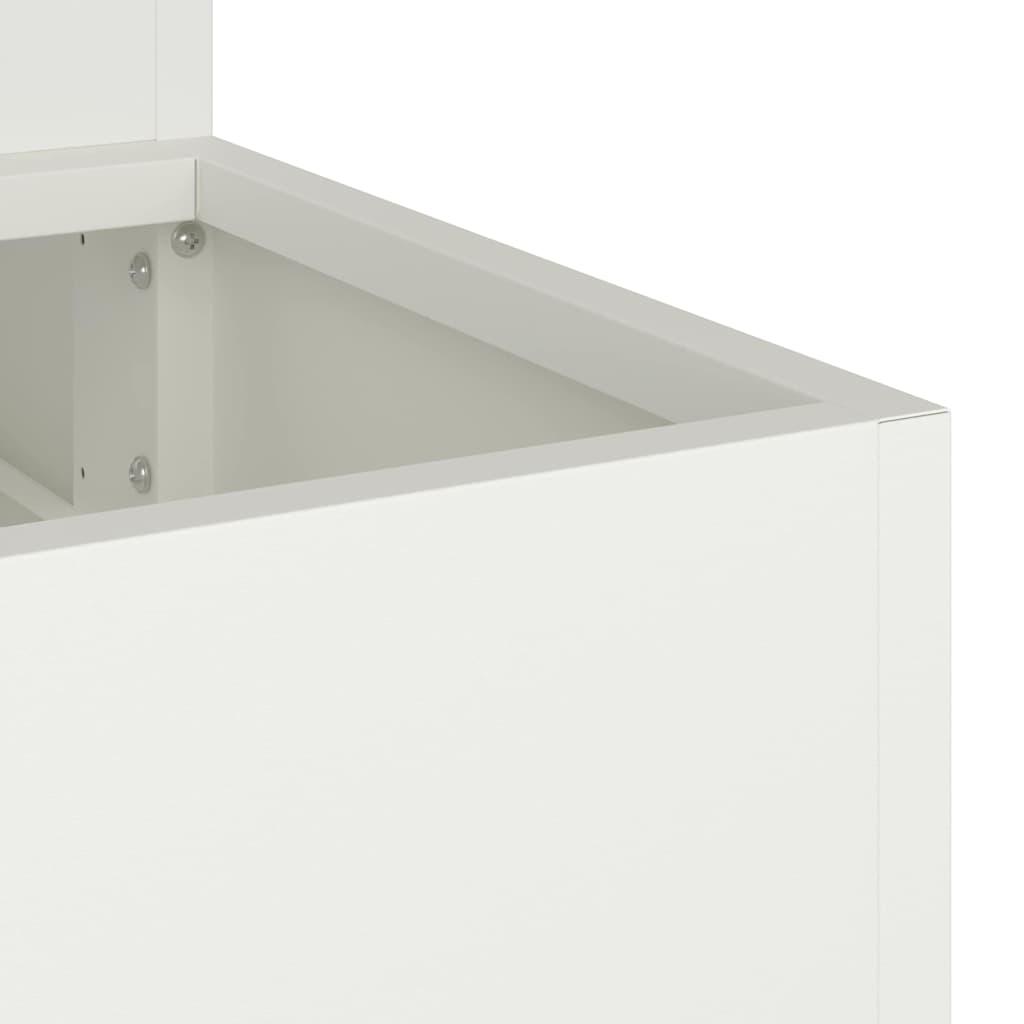 Vaso da giardino Bianco 90 x 90 x 35 cm