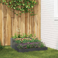 Vaso da giardino Antracite 90 x 90 x 35 cm