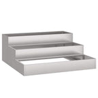 Vaso da giardino Argento 90 x 90 x 35 cm Acciaio inossidabile