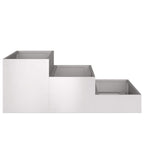 Vaso da giardino Argento 90 x 90 x 35 cm Acciaio inossidabile