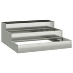 Vaso da giardino Argento 90 x 90 x 35 cm Acciaio zincato