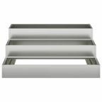 Vaso da giardino Argento 90 x 90 x 35 cm Acciaio zincato