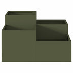 Vaso da giardino Oliver verde 80 x 80 x 48 cm Acciaio