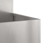 Vaso da giardino Argento 80 x 80 x 48 cm Acciaio inossidabile