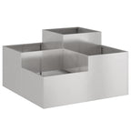 Vaso da giardino Argento 80 x 80 x 48 cm Acciaio inossidabile