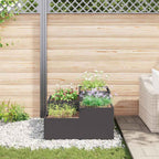 Vaso da giardino Nero 100 x 100 x 48 cm Acciaio