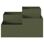 Vaso da giardino Oliver verde 100 x 100 x 48 cm Acciaio