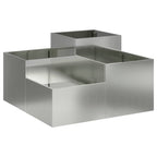 Vaso da giardino Argento 100 x 100 x 48 cm Acciaio zincato