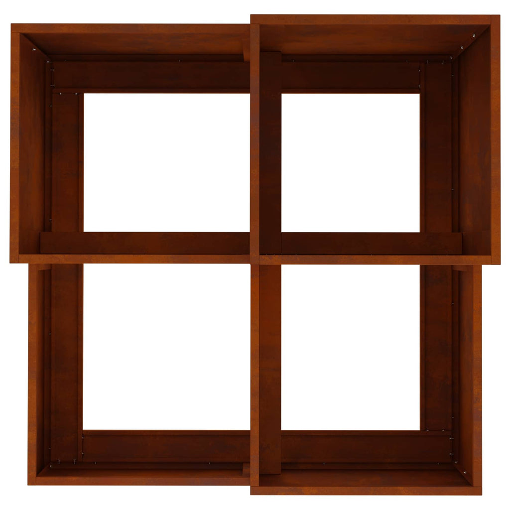 Vaso da giardino Ruggine 80 x 80 x 60 cm