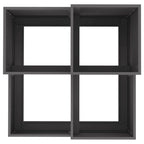 Vaso da giardino Nero 100 x 100 x 60 cm Acciaio
