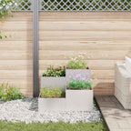 Vaso da giardino Argento 100 x 100 x 60 cm Acciaio inossidabile