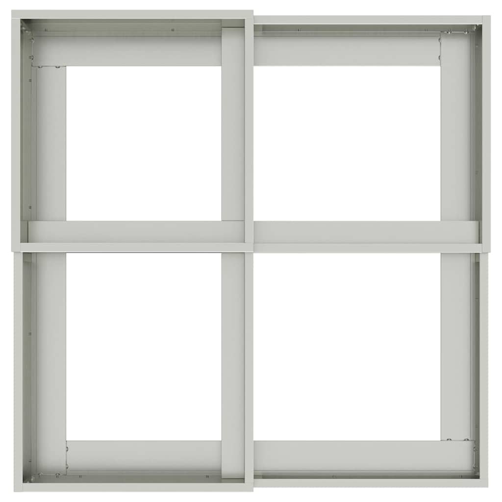 Vaso da giardino Argento 100 x 100 x 60 cm Acciaio zincato
