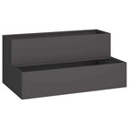 Vaso da giardino Nero 100 x 60 x 45 cm
