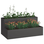 Vaso da giardino Nero 100 x 60 x 45 cm