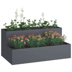 Vaso da giardino Antracite 100 x 60 x 45 cm