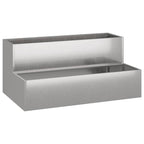 Vaso da giardino Argento 100 x 60 x 45 cm Acciaio inossidabile