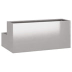 Vaso da giardino Argento 100 x 60 x 45 cm Acciaio inossidabile