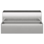Vaso da giardino Argento 100 x 60 x 45 cm Acciaio inossidabile