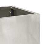 Vaso da Giardino Rialzato Argento 100 x 26 x 82 cm