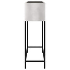 Vaso da Giardino Rialzato Argento 100 x 26 x 82 cm
