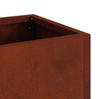 Vaso da Giardino Rialzato Ruggine 60 x 26 x 45 cm