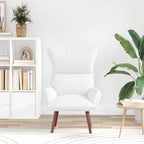 poltrona Bianco 69 x 74 x 93 cm Pelle Artificiale