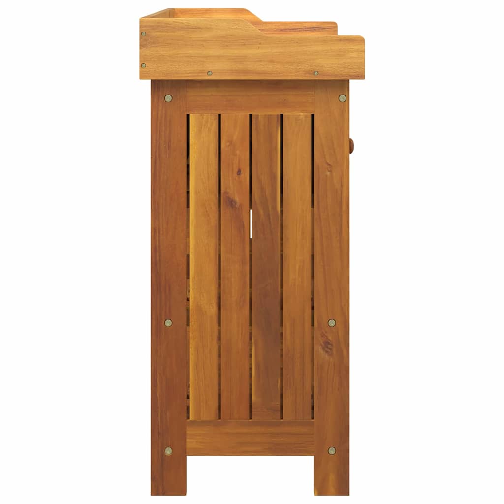 Mobiletto da Giardino con cassetto Naturale 78 x 36,5 x 78cm