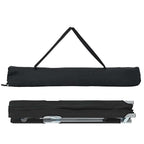 Letto da campeggio pieghevole 2 pcs Nero 194 x 62,5 x 42,5 cm