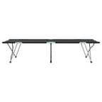 Letto da campeggio pieghevole 2 pcs Nero 194 x 62,5 x 42,5 cm