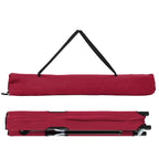 Letto da campeggio pieghevole Rosso 206 x 76 x 74 cm