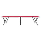 Letto da campeggio pieghevole Rosso 206 x 76 x 74 cm
