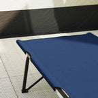 Letto da campeggio pieghevole 2 pcs Blu 206 x 76 x 74 cm