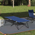 Letto da campeggio pieghevole 2 pcs Blu 206 x 76 x 74 cm
