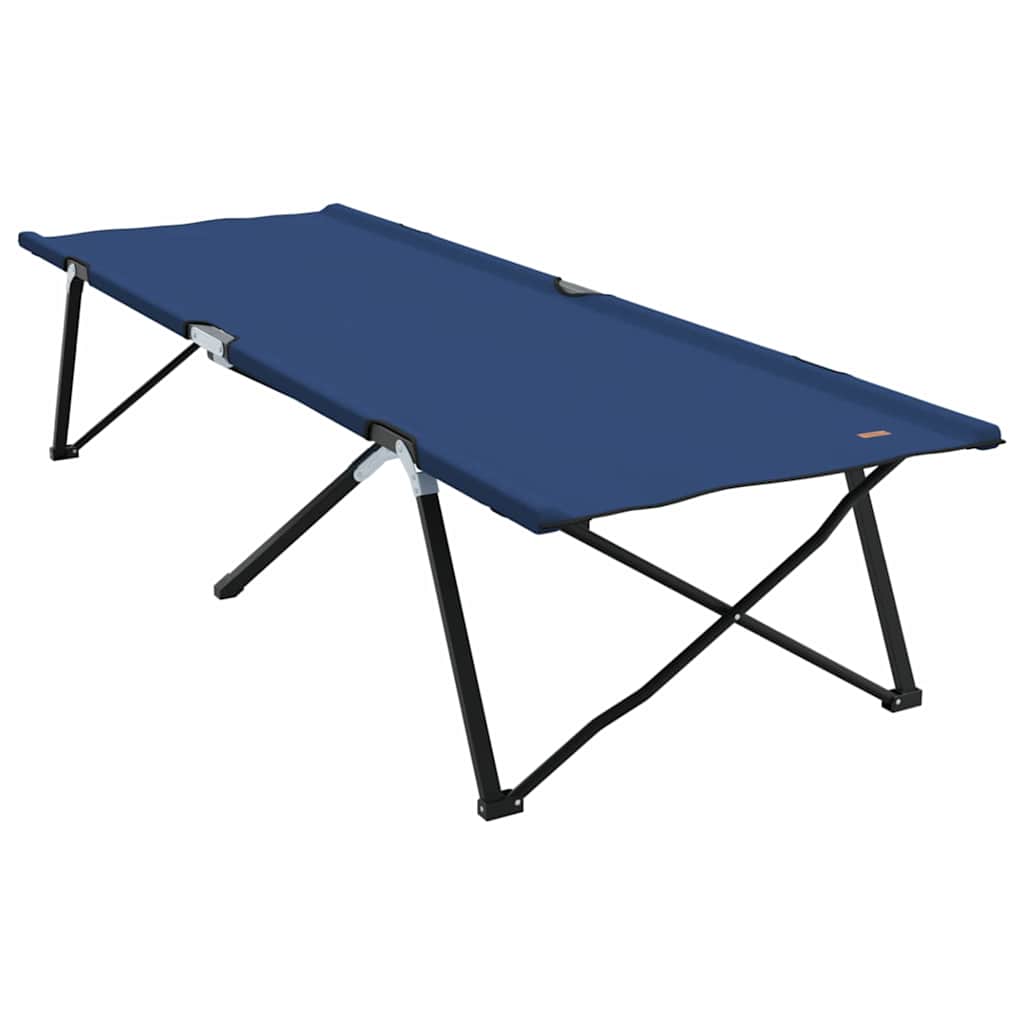 Letto da campeggio pieghevole 2 pcs Blu 206 x 76 x 74 cm