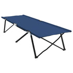 Letto da campeggio pieghevole 2 pcs Blu 206 x 76 x 74 cm