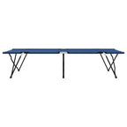 Letto da campeggio pieghevole 2 pcs Blu 206 x 76 x 74 cm