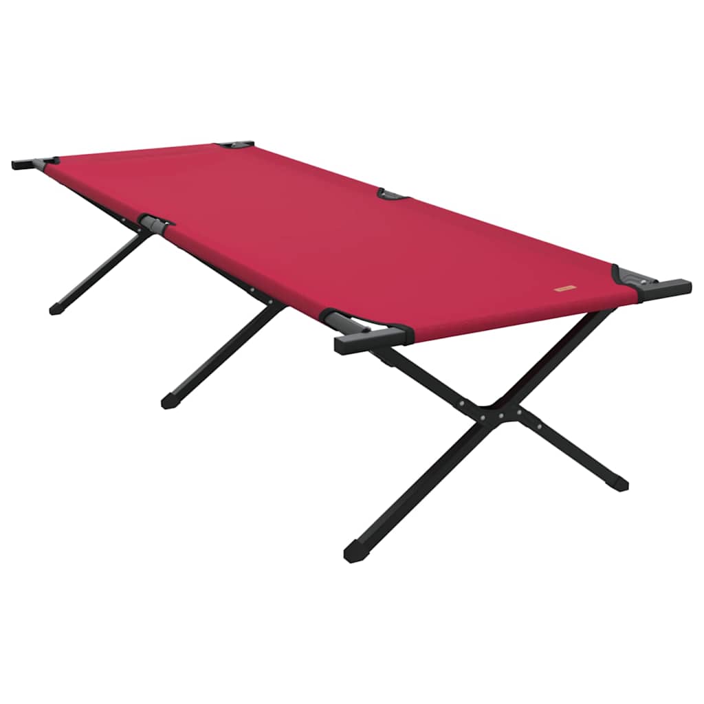 Letto da campeggio pieghevole 2 pcs Rosso 210 x 80 x 46 cm