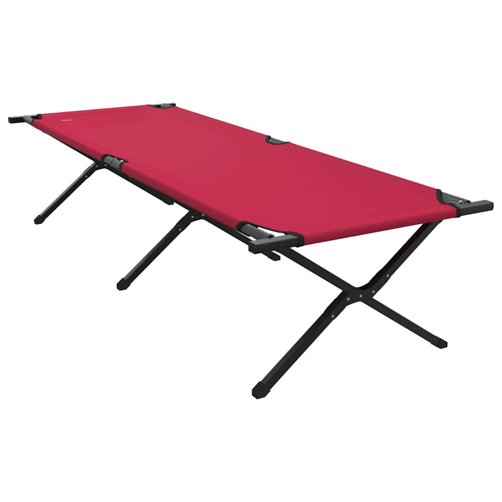 Letto da campeggio pieghevole 2 pcs Rosso 210 x 80 x 46 cm