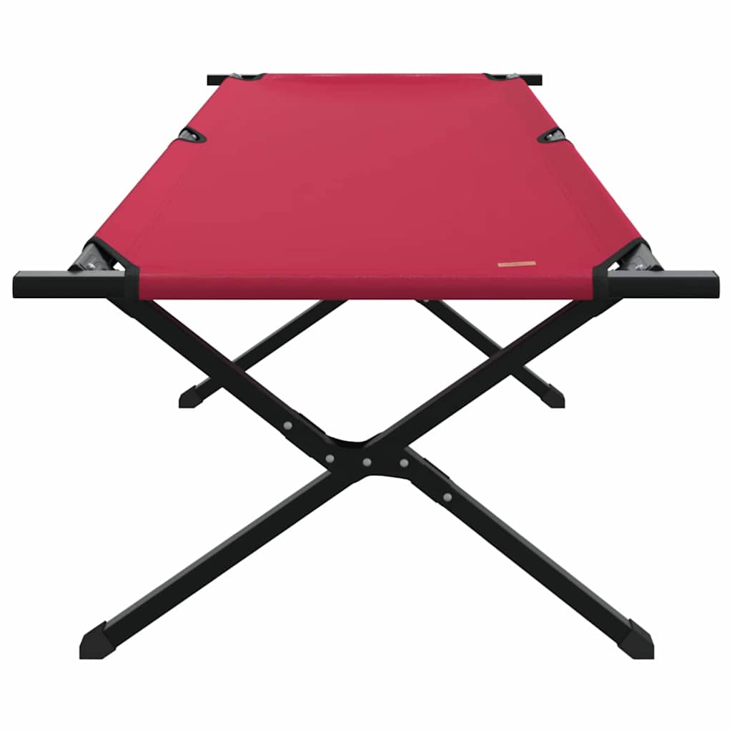 Letto da campeggio pieghevole 2 pcs Rosso 210 x 80 x 46 cm
