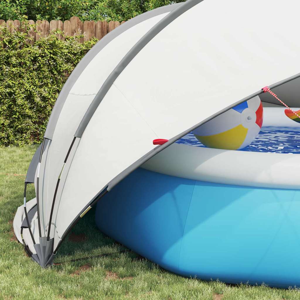 Dome Piscina Grigio e arancione 430 x 430 x 210 cm