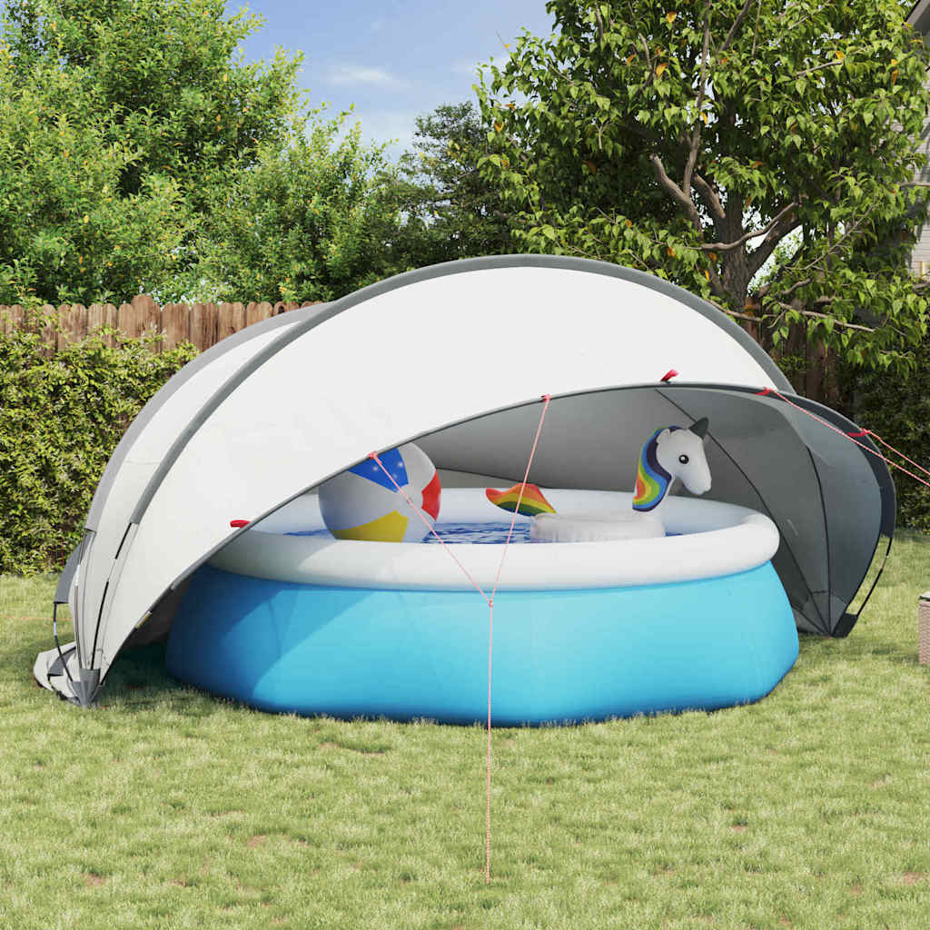 Dome Piscina Grigio e arancione 430 x 430 x 210 cm