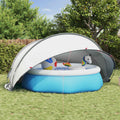 Dome Piscina Grigio e arancione 430 x 430 x 210 cm