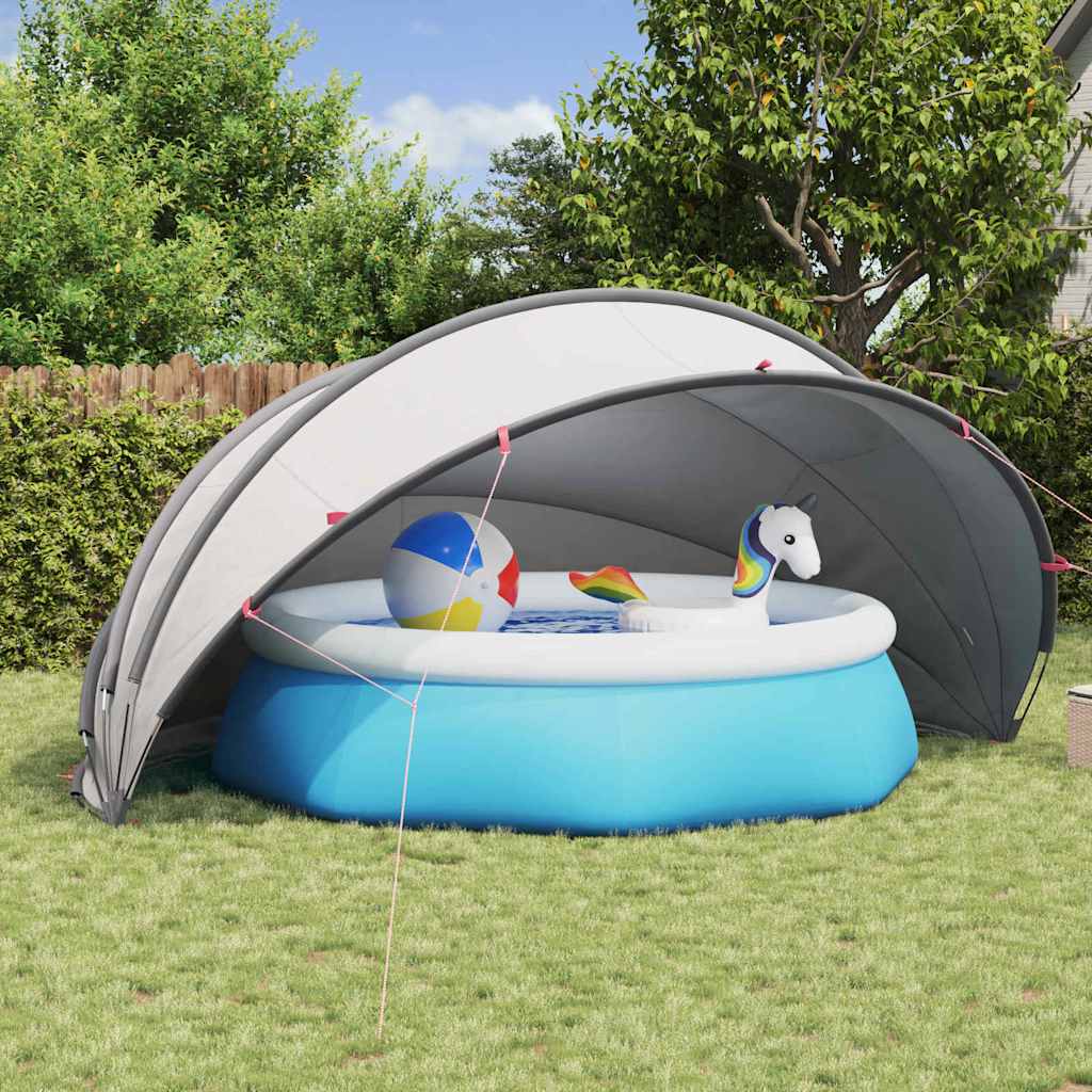 Dome Piscina Grigio e arancione 500 x 500 x 236 cm