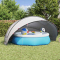 Dome Piscina Grigio e arancione 500 x 500 x 236 cm